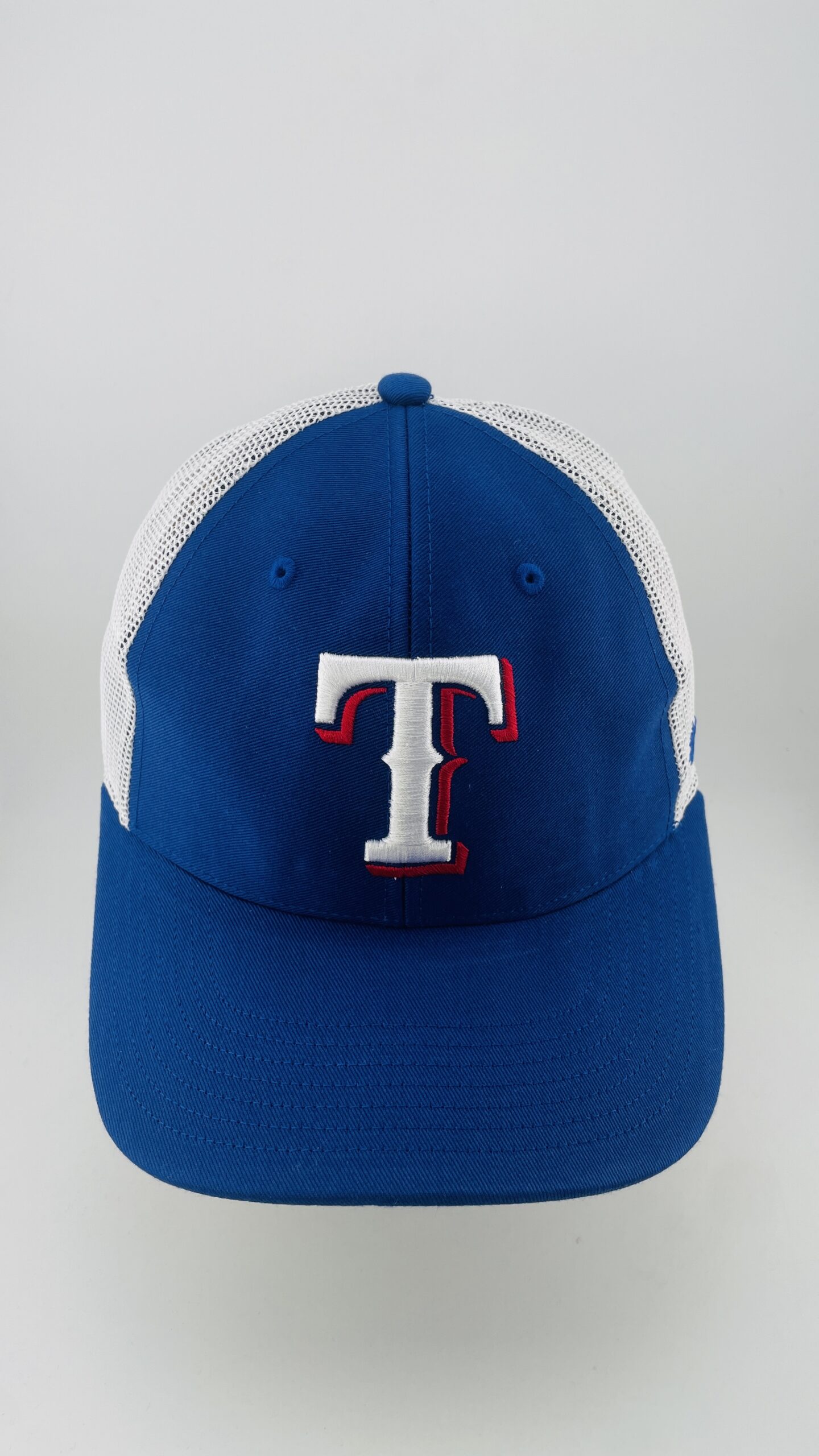 '47 Brand Texas Rangers Tortoise Brim Royal Blue White Trucker