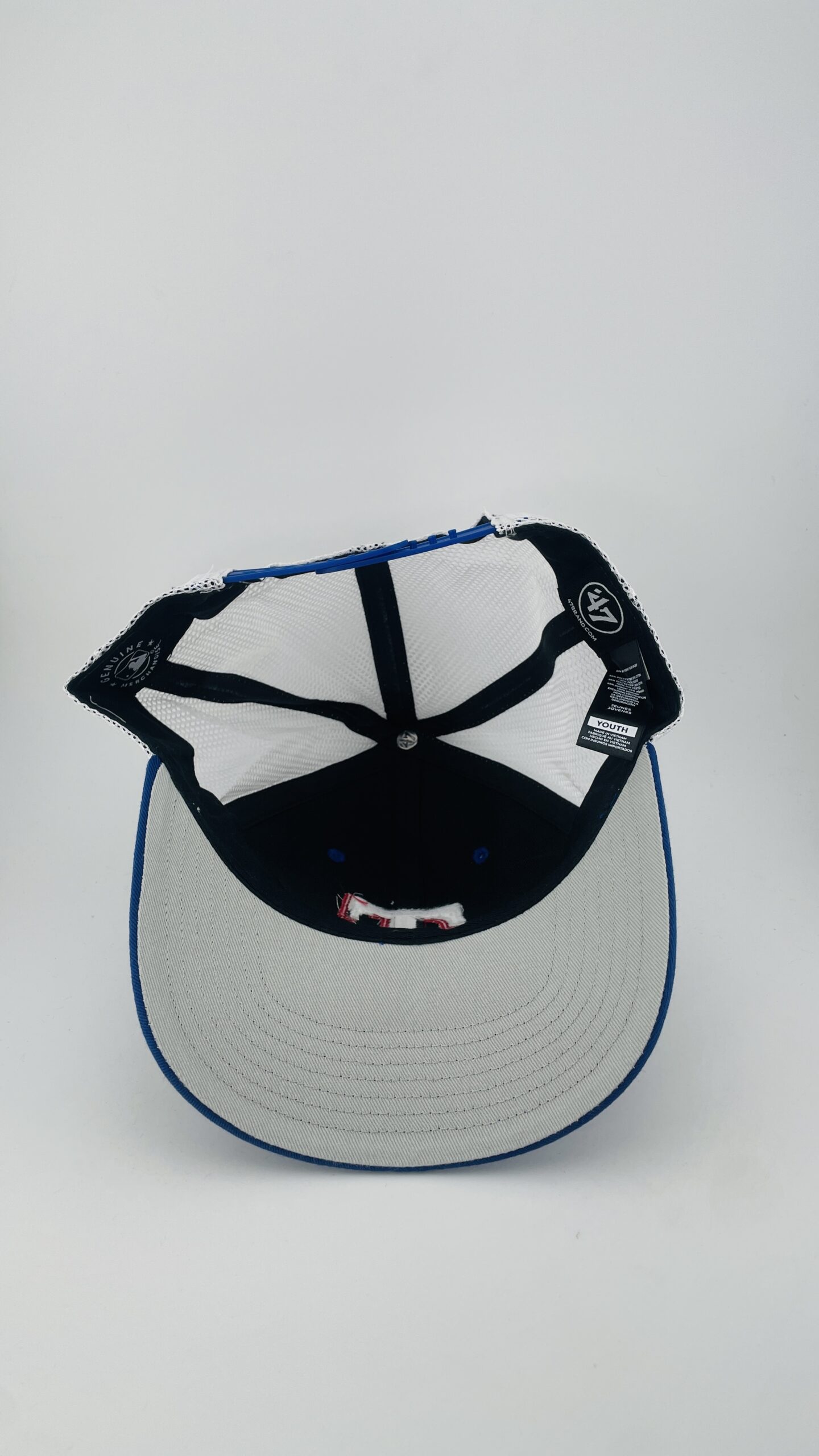 '47 Brand Texas Rangers Tortoise Brim Royal Blue White Trucker - Image 5