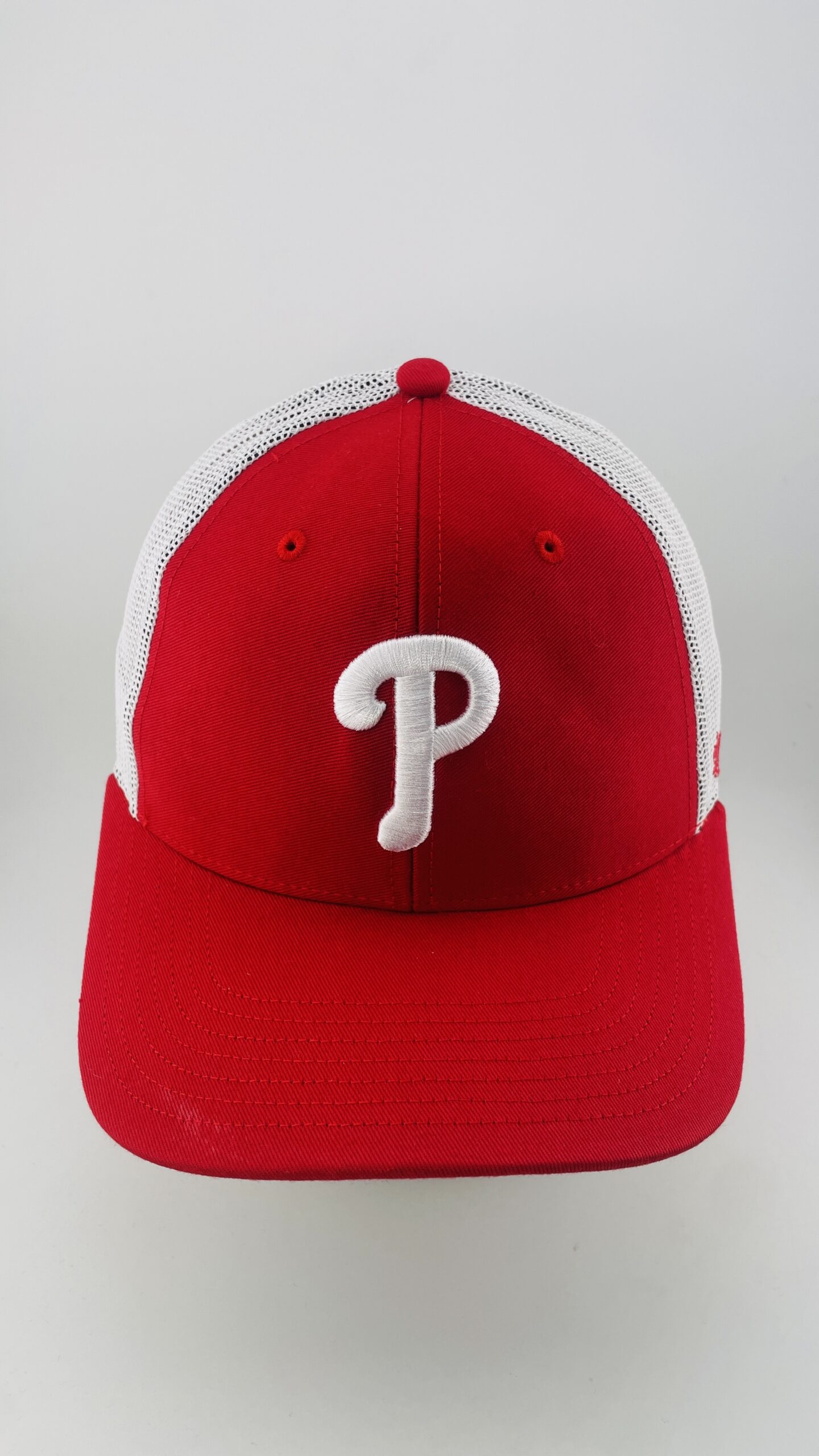 '47 Brand Philadelphia Phillies Script P Red White Trucker