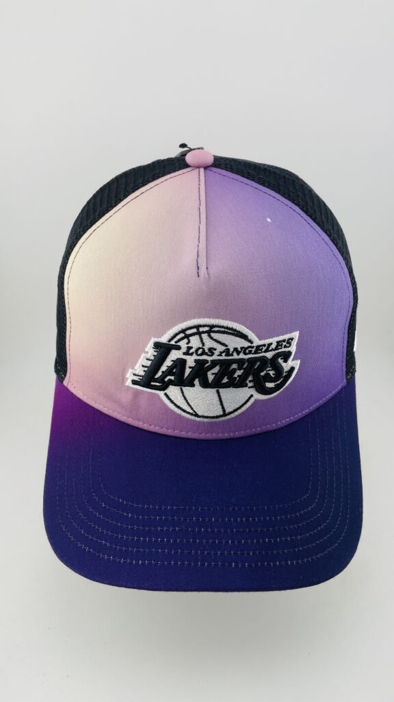 '47 Brand Los Angeles Lakers Logo Gradient Pink Purple