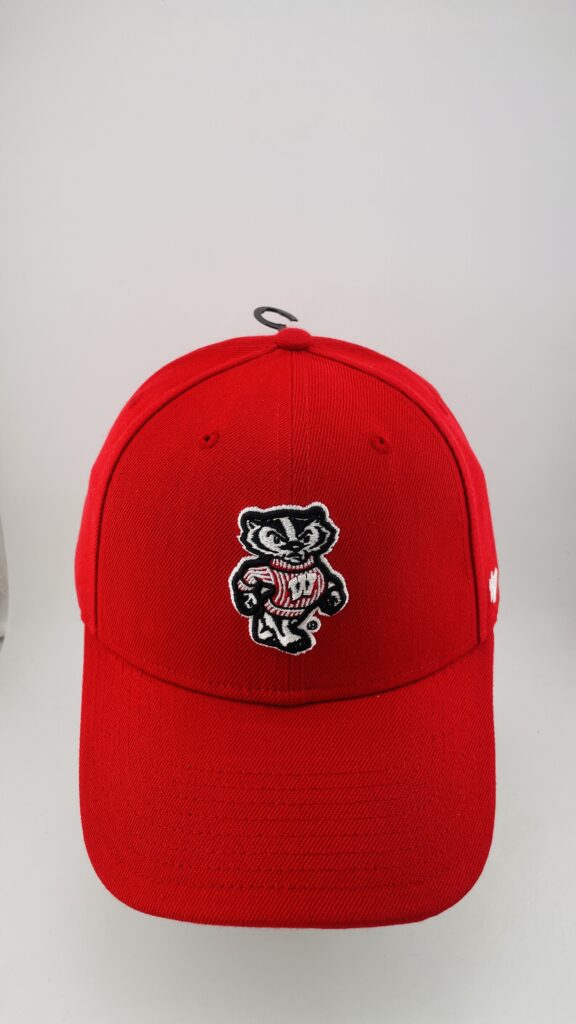 '47 Brand Wisconsin Badgers Bucky Badger Logo Red Black