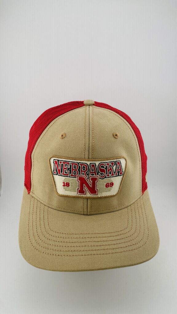 '47 Brand Nebraska Cornhuskers Wordmark Patch Tan Red