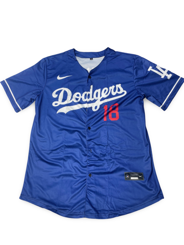 LA Dodgers Yoshinobu Yamamoto Blue Jersey #18