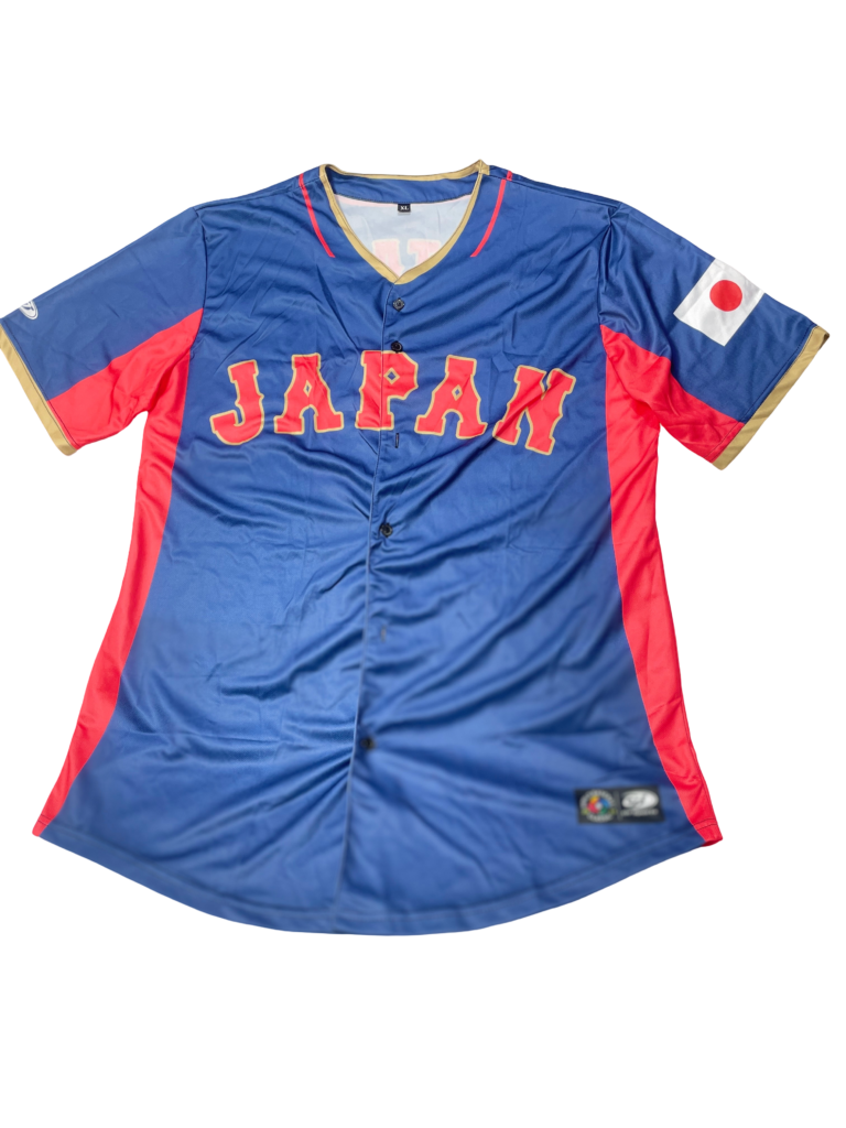 Japan National Team Shohei Ohtani Navy Red-Panel Jersey #16