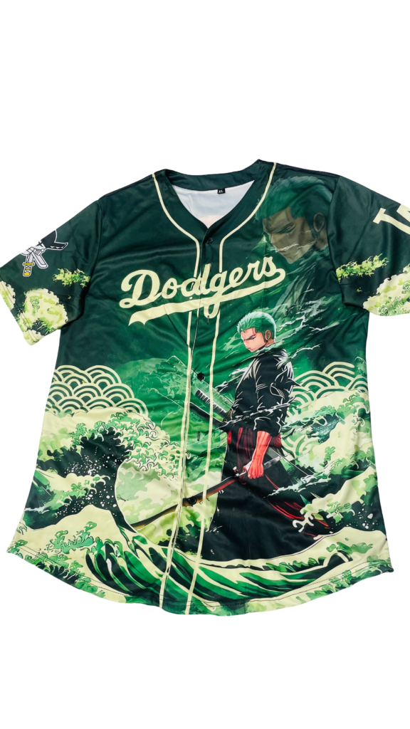 LA Dodgers x One Piece Zoro Wave Full-Print Jersey