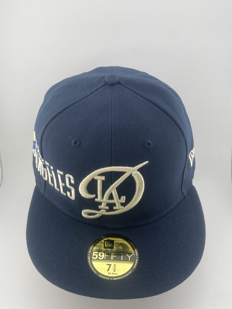 New Era Los Angeles Dodgers Cursive D Monogram Navy 59FIFTY