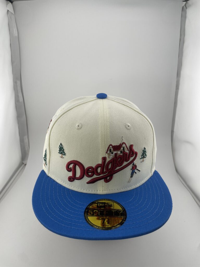 New Era Los Angeles Dodgers Christmas Village Cream Blue 59FIFTY