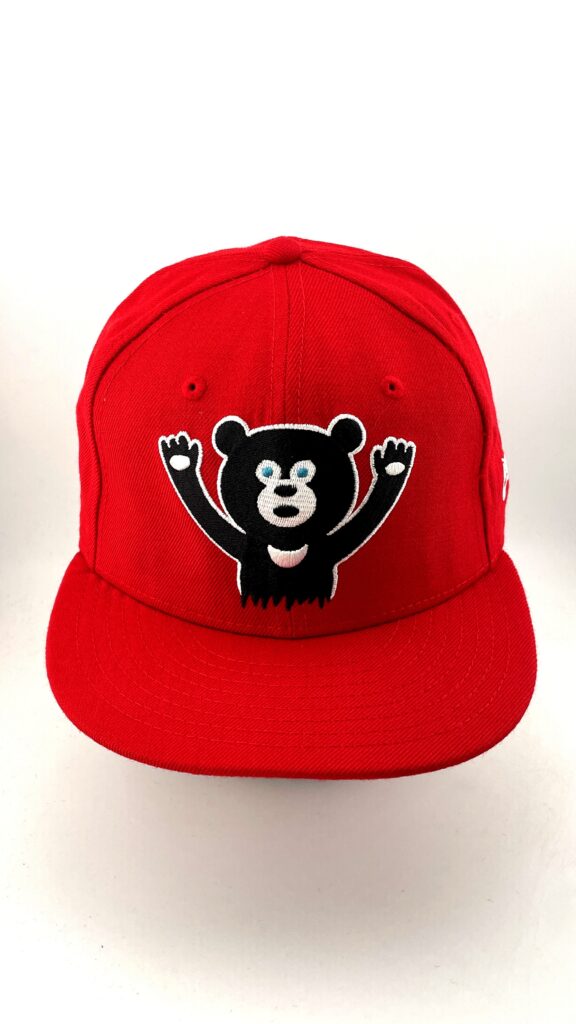 New Era Bear Mascot Logo Red Black 59FIFTY