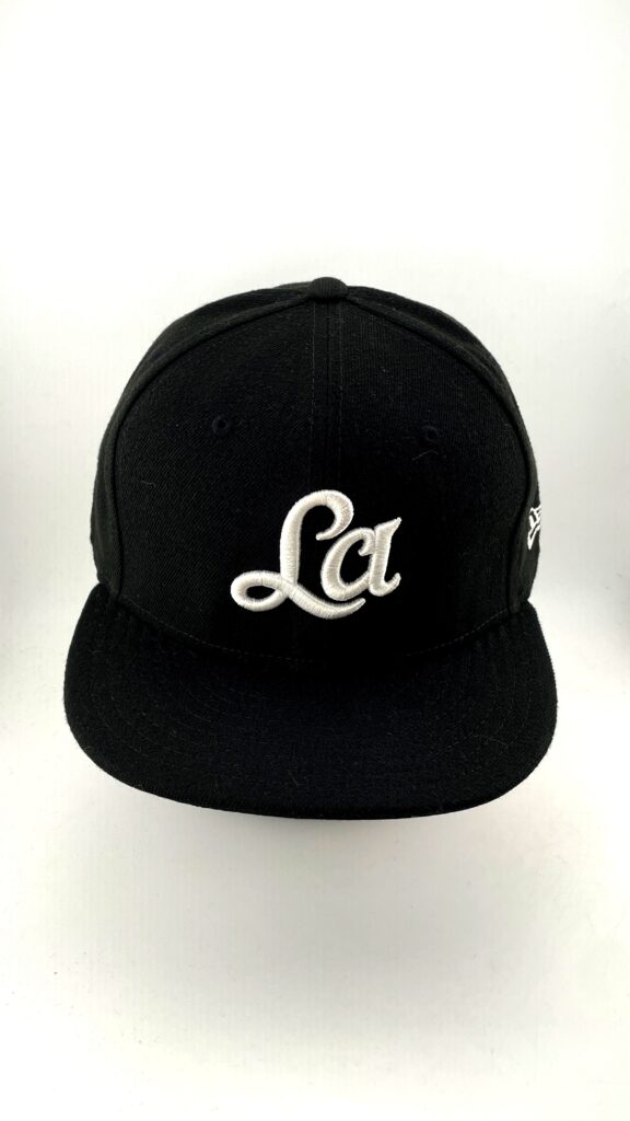 New Era Los Angeles Script Logo Black White 59FIFTY