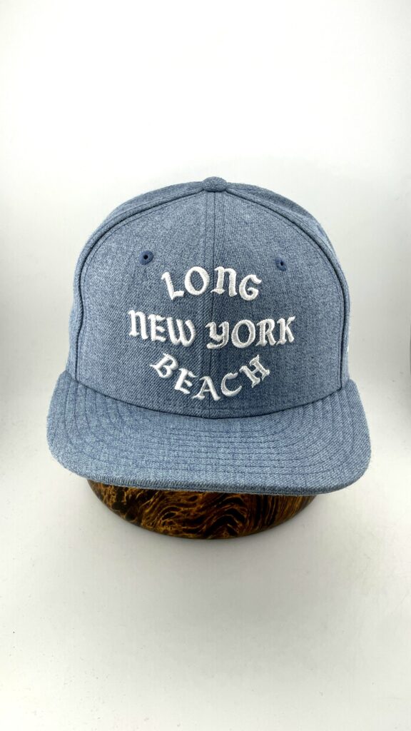 New Era Long New York Beach Wordmark Denim Blue 59FIFTY