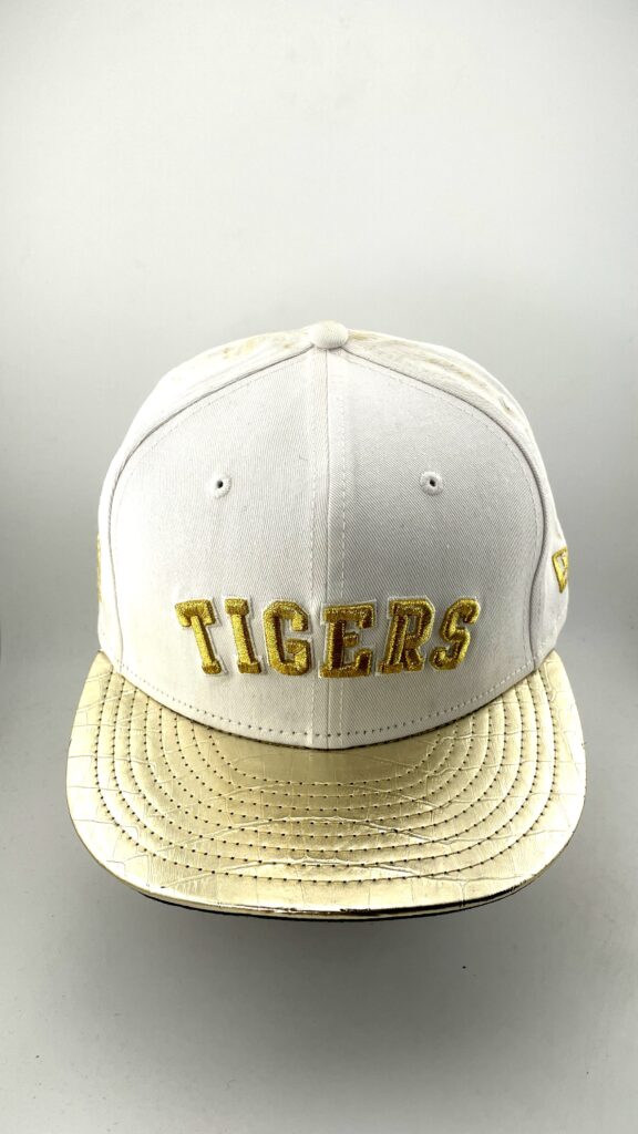 New Era Tigers Wordmark Snakeskin Brim White Gold 59FIFTY