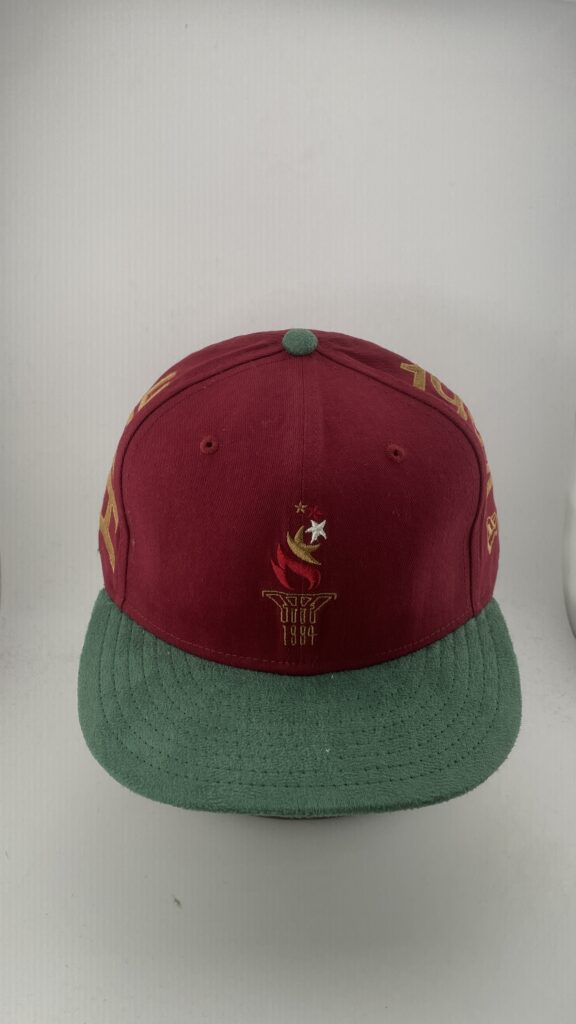 New Era 1984 Olympics Commemorative Torch Maroon Green 59FIFTY